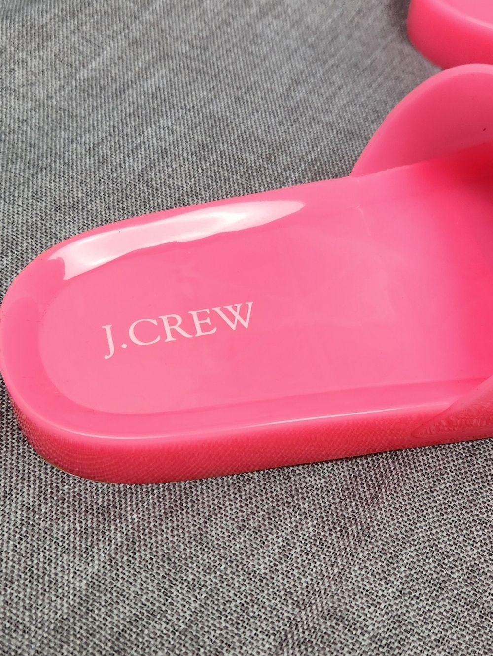 J. Crew Pink Floral Jelly Blossom Pool Slides Size 8. - Picture 10 of 10